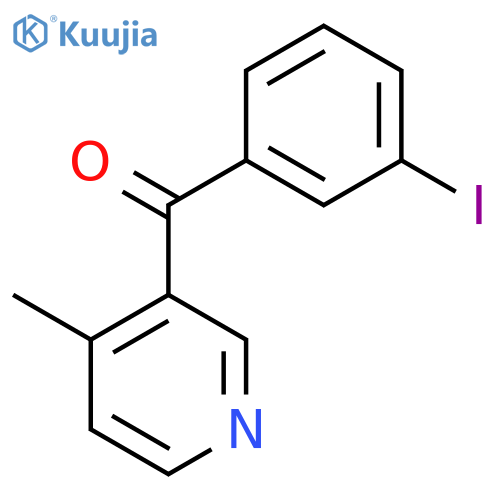 3-(3-Iodobenzoyl)-4-methylpyridine structure