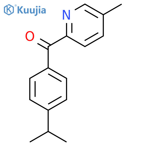 2-(4-Isopropylbenzoyl)-5-methylpyridine structure