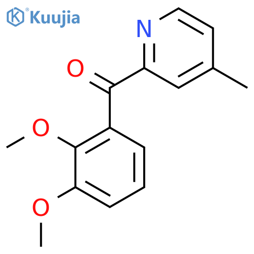 2-(2,3-Dimethoxybenzoyl)-4-methylpyridine structure