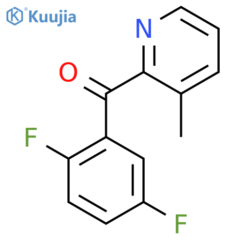 2-(2,5-Difluorobenzoyl)-3-methylpyridine structure