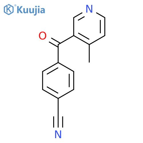3-(4-Cyanobenzoyl)-4-methylpyridine structure