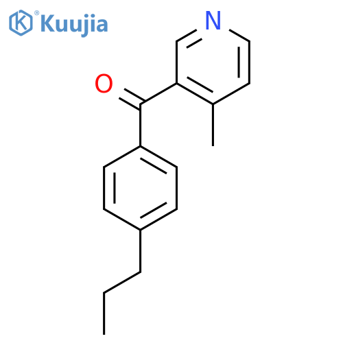 4-Methyl-3-(4-propylbenzoyl)pyridine structure