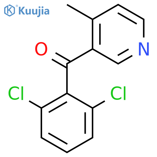 3-(2,6-Dichlorobenzoyl)-4-methylpyridine structure