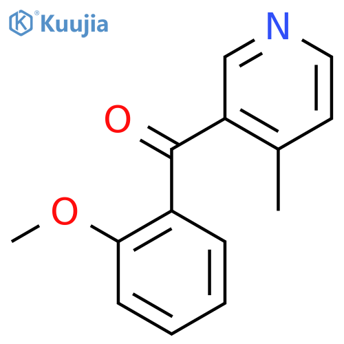 3-(2-Methoxybenzoyl)-4-methylpyridine structure