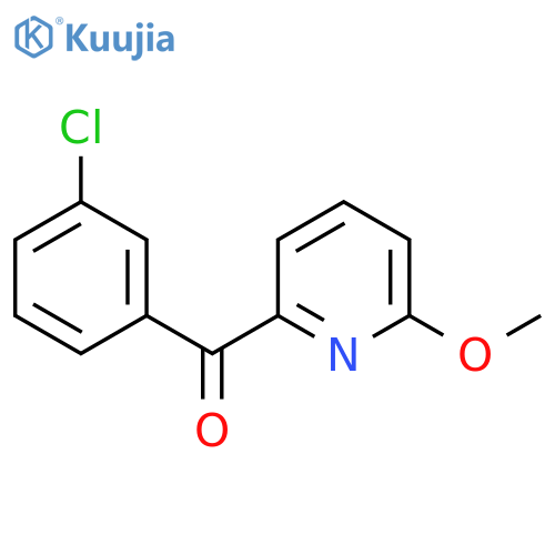 2-(3-Chlorobenzoyl)-6-methoxypyridine structure