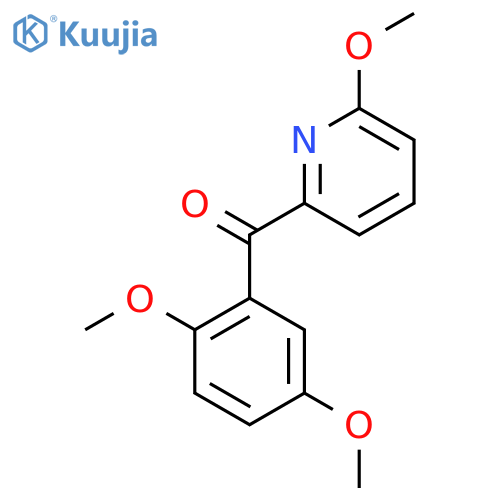 2-(2,5-Dimethoxybenzoyl)-6-methoxypyridine structure