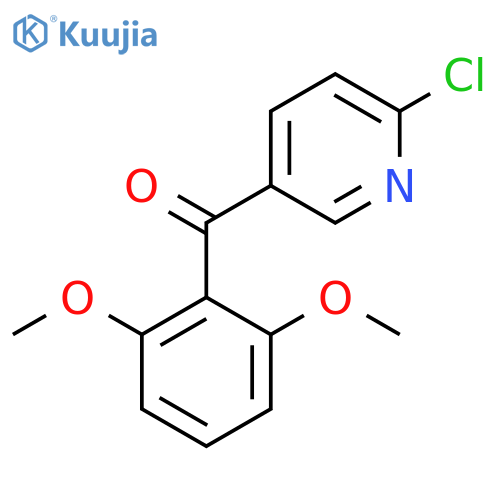 2-Chloro-5-(2,6-dimethoxybenzoyl)pyridine structure