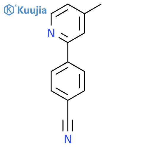 4-(4-Methyl-2-pyridyl)benzonitrile structure