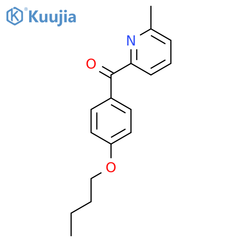 2-(4-Butoxybenzoyl)-6-methylpyridine structure