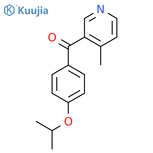 3-(4-Isopropoxybenzoyl)-4-methylpyridine structure