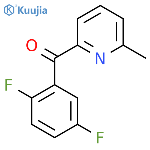 2-(2,5-Difluorobenzoyl)-6-methylpyridine structure