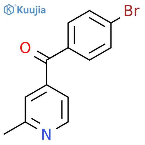 4-(4-Bromobenzoyl)-2-methylpyridine structure