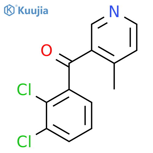 3-(2,3-Dichlorobenzoyl)-4-methylpyridine structure