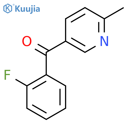 5-(2-Fluorobenzoyl)-2-methylpyridine structure