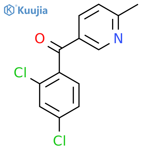 5-(2,4-Dichlorobenzoyl)-2-methylpyridine structure