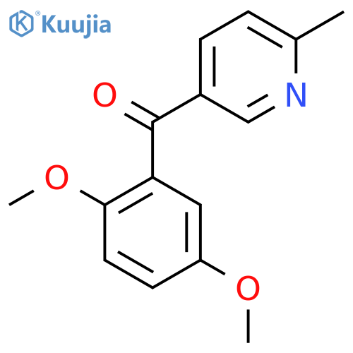 5-(2,5-Dimethoxybenzoyl)-2-methylpyridine structure