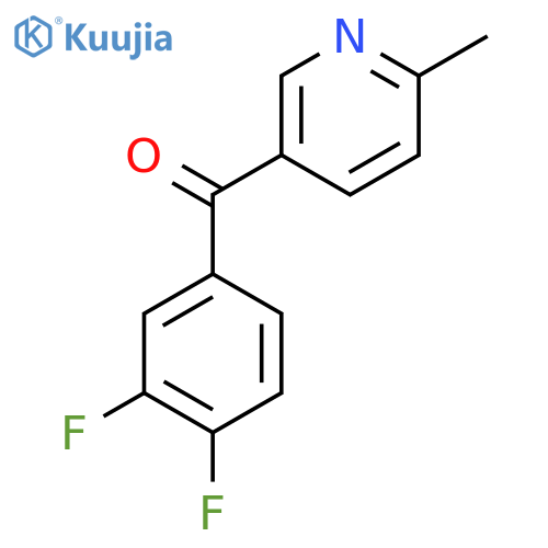 5-(3,4-Difluorobenzoyl)-2-methylpyridine structure