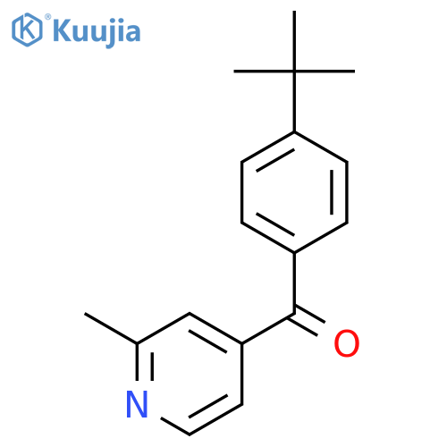 4-(4-Tert-Butylbenzoyl)-2-methylpyridine structure