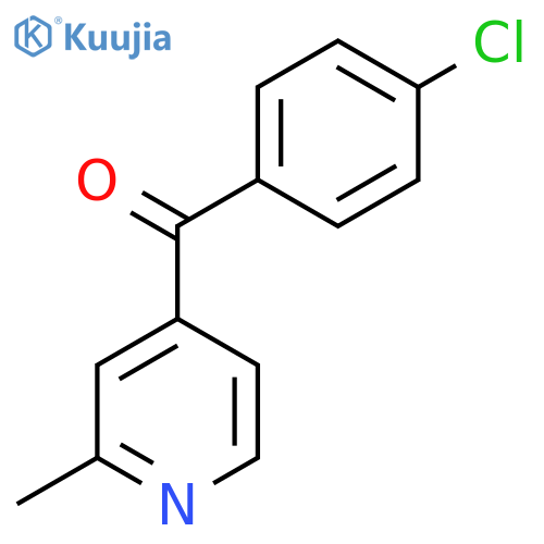 4-(4-Chlorobenzoyl)-2-methylpyridine structure