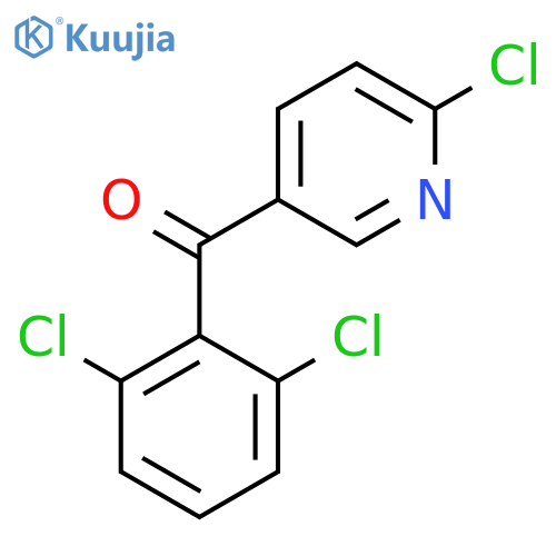 2-Chloro-5-(2,6-dichlorobenzoyl)pyridine structure