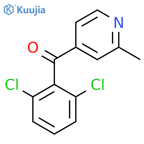 4-(2,6-Dichlorobenzoyl)-2-methylpyridine structure