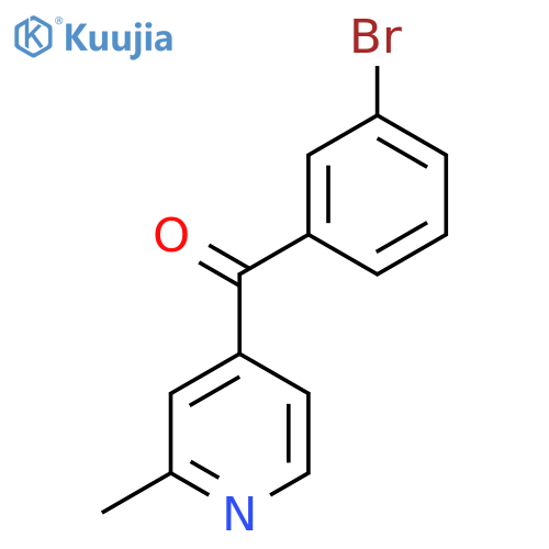 4-(3-Bromobenzoyl)-2-methylpyridine structure