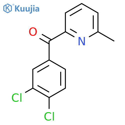 2-(3,4-Dichlorobenzoyl)-6-methylpyridine structure