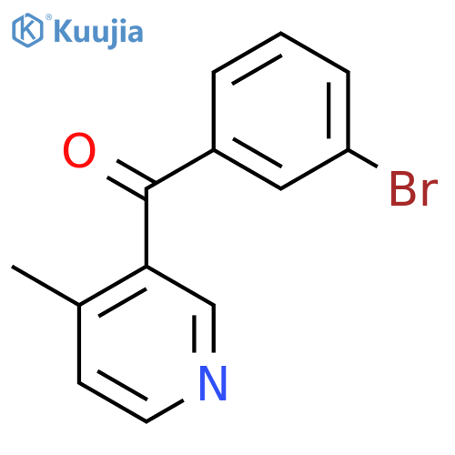 3-(3-Bromobenzoyl)-4-methylpyridine structure