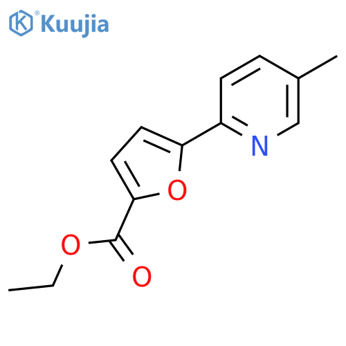 Ethyl 5-(5-Methyl-2-pyridyl)-2-furoate structure