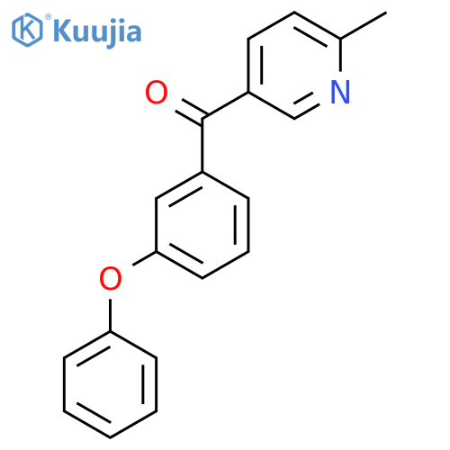 2-Methyl-5-(3-phenoxybenzoyl)pyridine structure
