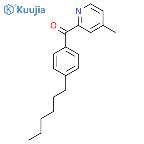 2-(4-Hexylbenzoyl)-4-methylpyridine structure