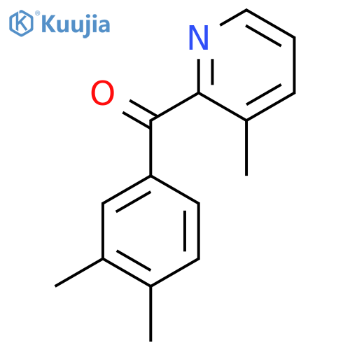 2-(3,4-Dimethylbenzoyl)-3-methylpyridine structure