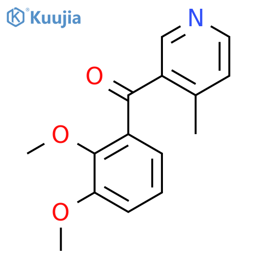 3-(2,3-Dimethoxybenzoyl)-4-methylpyridine structure