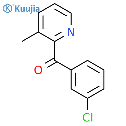 2-(3-Chlorobenzoyl)-3-methylpyridine structure