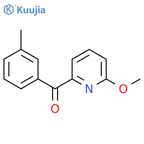 2-(3-Methylbenzoyl)-6-methoxypyridine structure