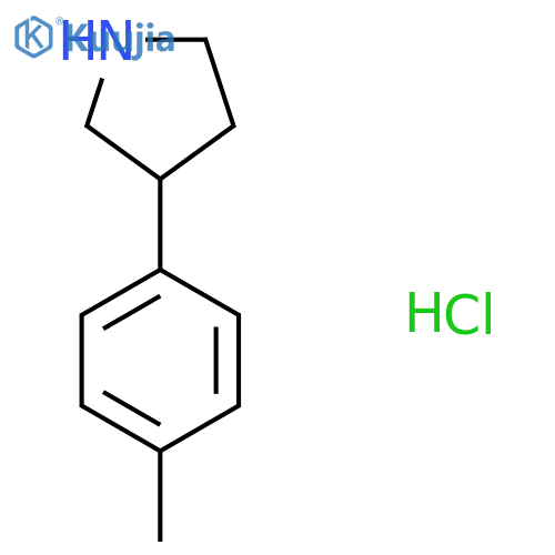 3-(4-methylphenyl)Pyrrolidine hydrochloride structure