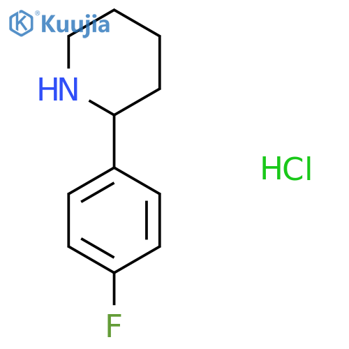 2-(4-fluorophenyl)piperidine hydrochloride structure