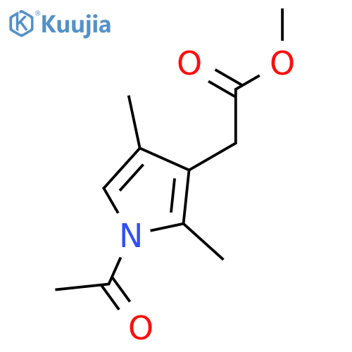 1-acetyl-2,4-dimethyl-1H-Pyrrole-3-acetic acid methyl ester structure