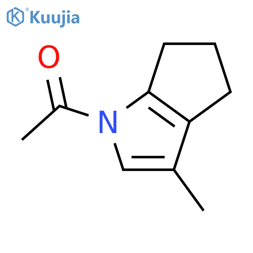 Ethanone,1-(5,6-dihydro-3-methylcyclopenta[b]pyrrol-1(4H)-yl)- structure