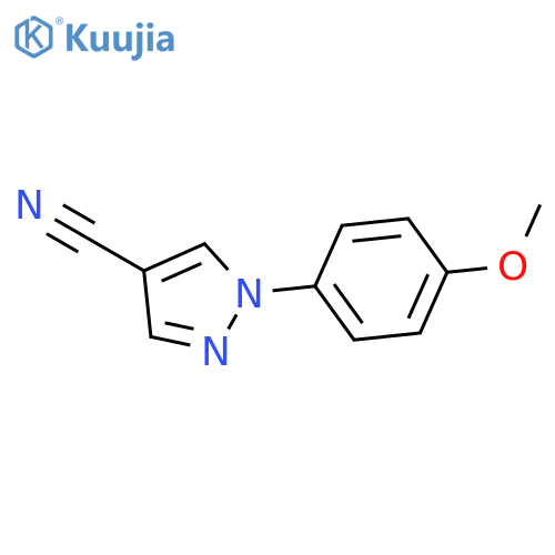 1-(4-Methoxyphenyl)-1H-pyrazole-4-carbonitrile structure