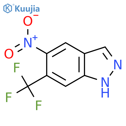 5-Nitro-6-(trifluoromethyl)-1H-indazole structure