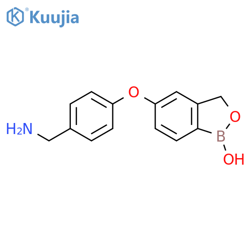 4-(1,3-Dihydro-1-hydroxy-2,1-benzoxaborol-5-yl)oxy-benzenemethanamine structure