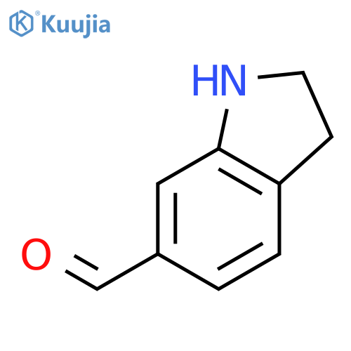 2,3-dihydro-1H-indole-6-carbaldehyde structure
