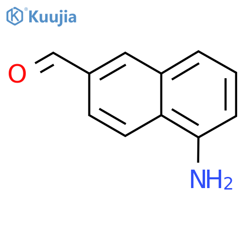 1-Aminonaphthalene-6-carboxaldehyde structure