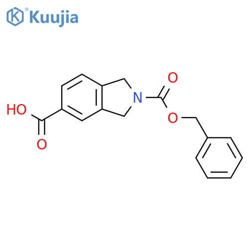 2-(benzyloxy)carbonyl-2,3-dihydro-1H-isoindole-5-carboxylic acid structure