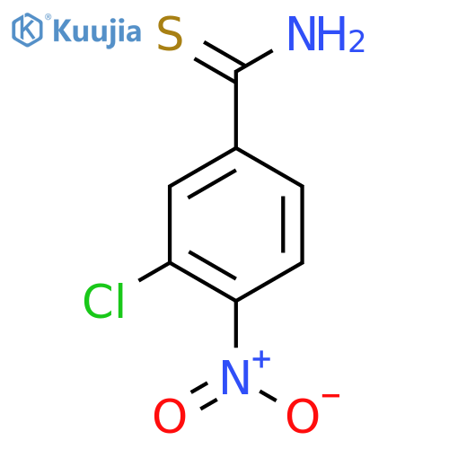 3-chloro-4-nitrobenzene-1-carbothioamide structure