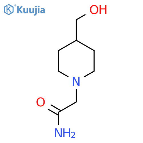 2-[4-(Hydroxymethyl)piperidin-1-yl]acetamide structure