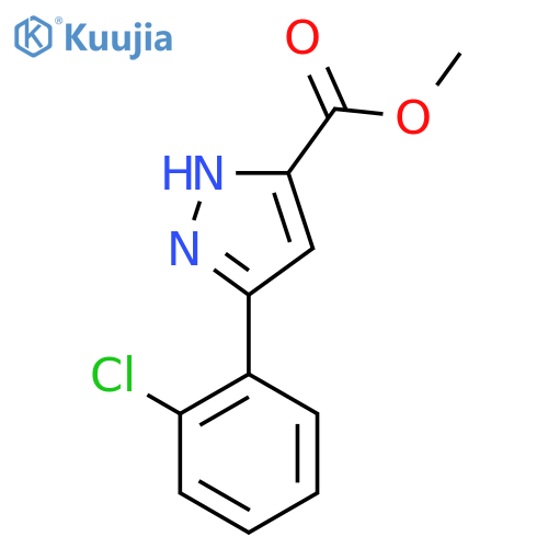 Methyl 5-(2-Chlorophenyl)-1H-pyrazole-3-carboxylate structure