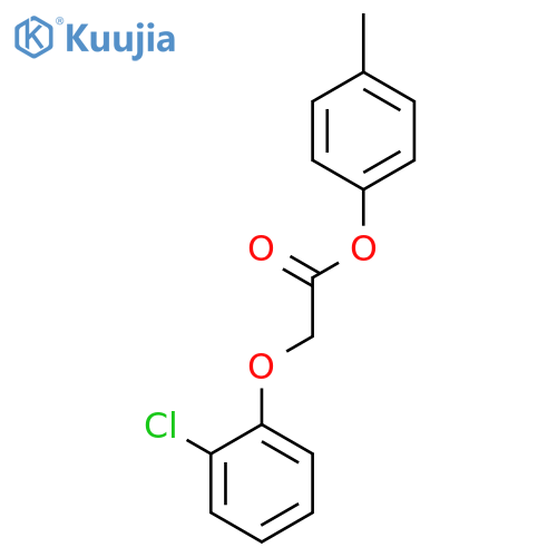 Acetic acid, (2-chlorophenoxy)-, 4-methylphenyl ester structure