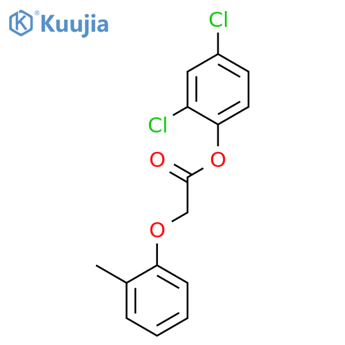Acetic acid, (2-methylphenoxy)-, 2,4-dichlorophenyl ester structure